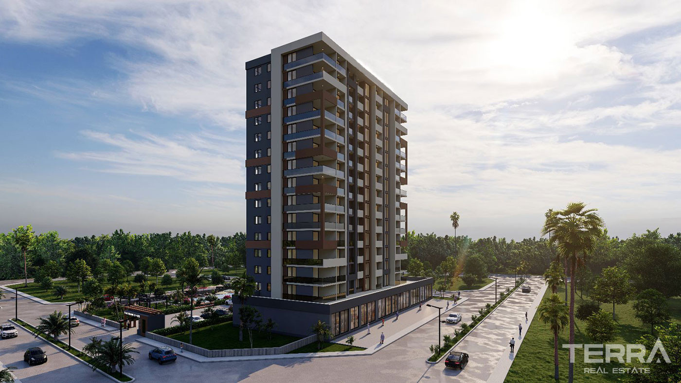 Sea View Apartments in Mersin Mezitli with High Quality Materials - 76220