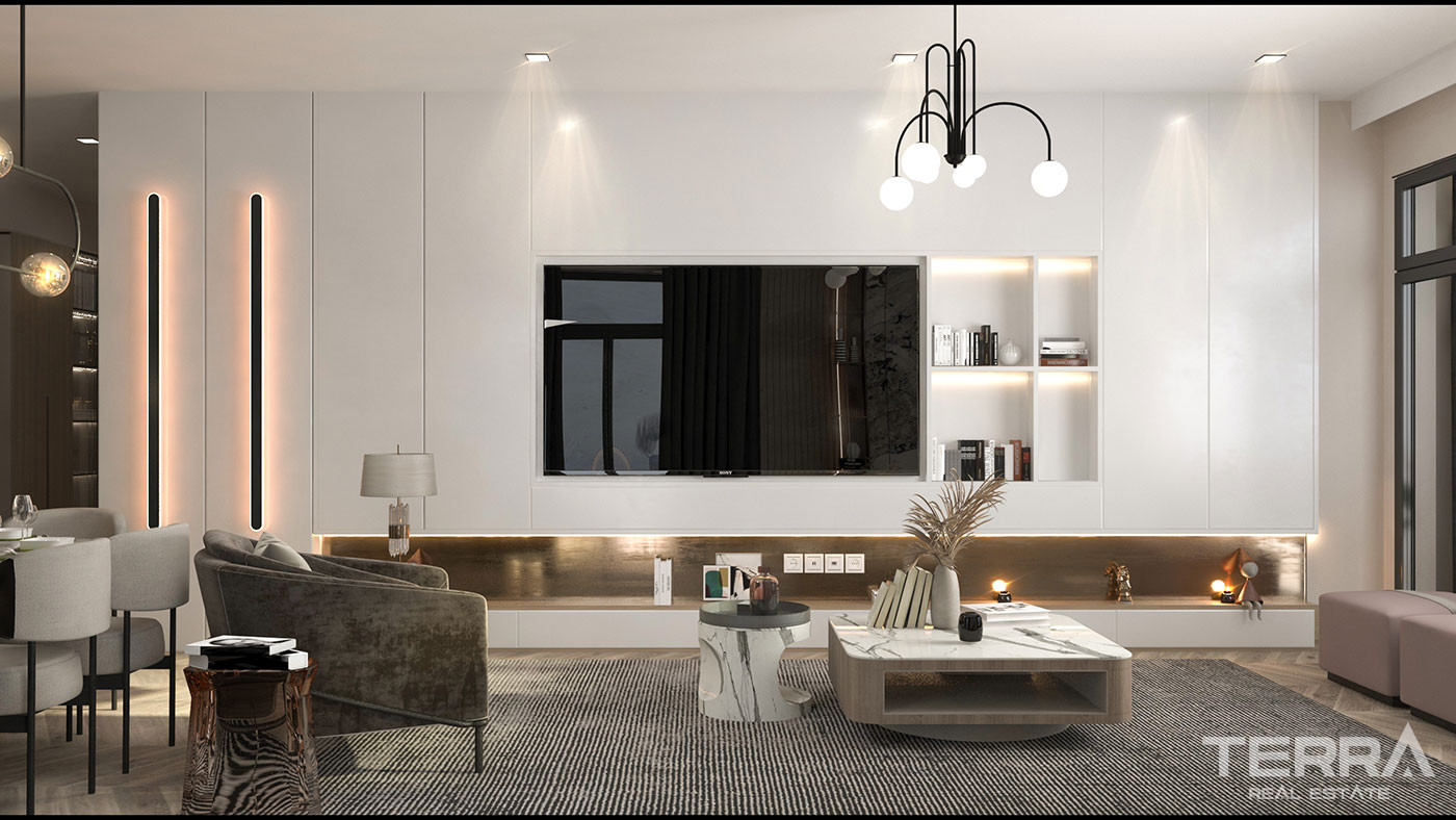 Sea View Apartments in Mersin Mezitli with High Quality Materials - 76228