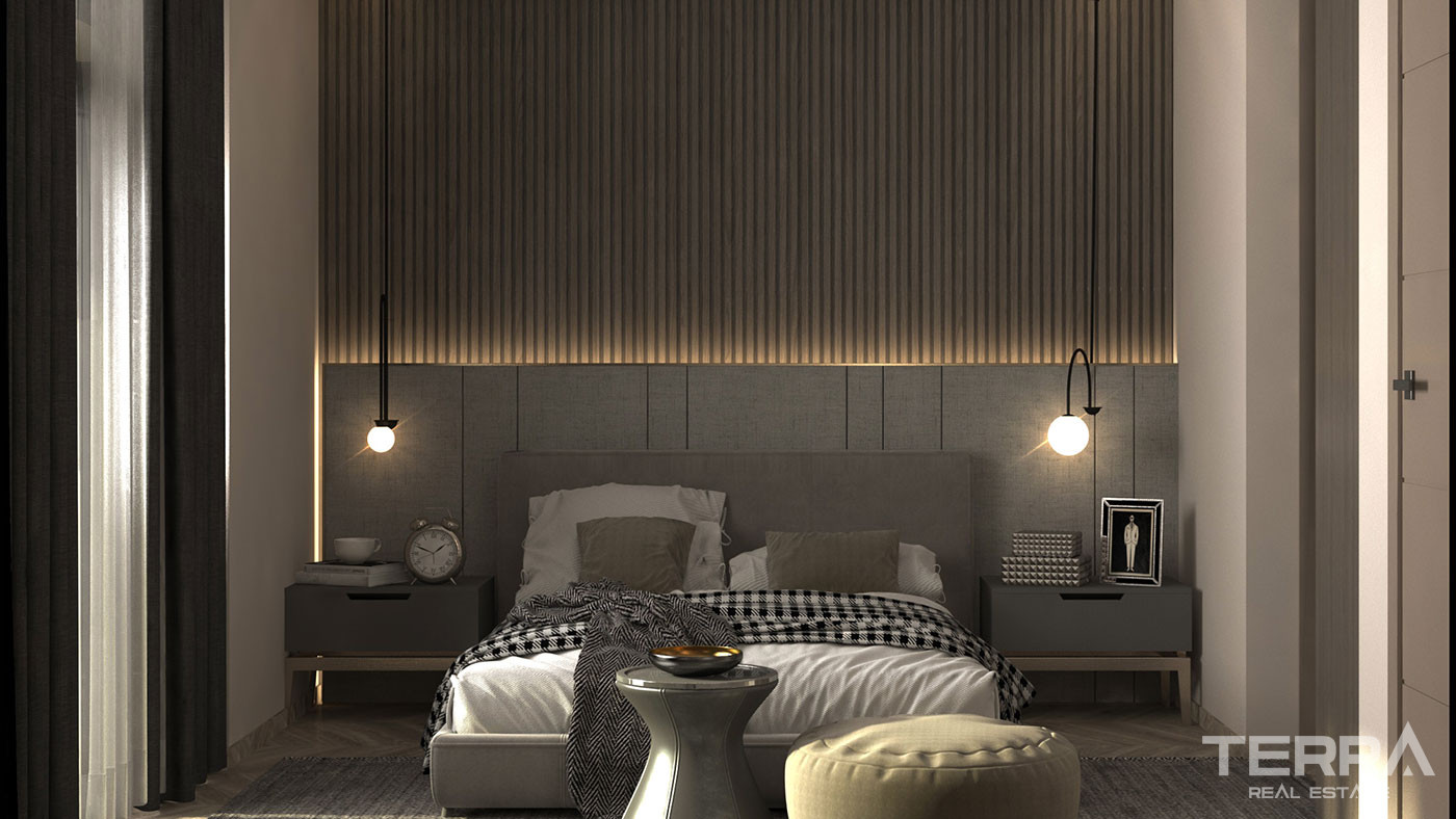 Sea View Apartments in Mersin Mezitli with High Quality Materials - 76229