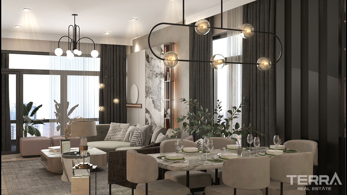 Sea View Apartments in Mersin Mezitli with High Quality Materials - 76230