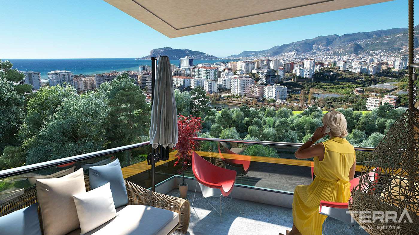 Sea View Apartments Near the Beach in Alanya, Kestel, Turkey - 76165