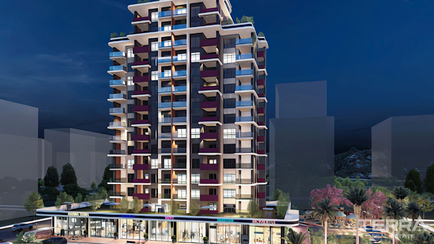 Mersin Flats with a Lovely Sea View in Mezitli with Stylish Furnishing - 76276