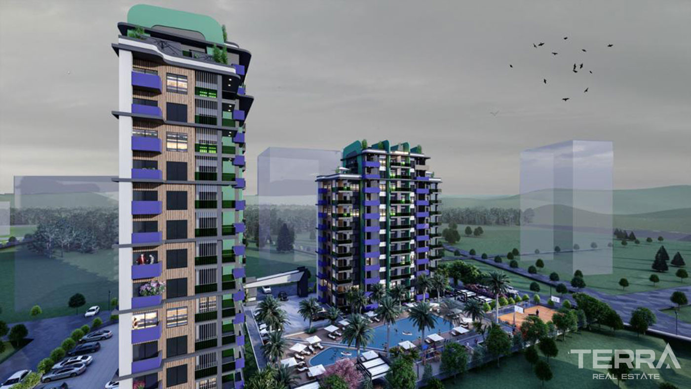Mersin Sea View Apartments for Sale Offering Various Social Activities - 76282