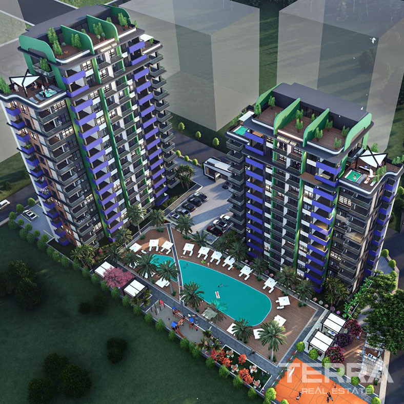 Mersin Sea View Apartments for Sale Offering Various Social Activities - 76284