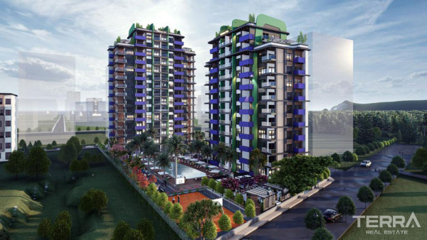 Apartamenty z widokiem na morze, na sprzedaż w Mersin