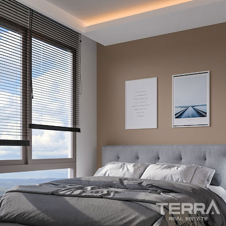 Sea View Apartments in Mersin, Mezitli with Various Social Facilities - 76387