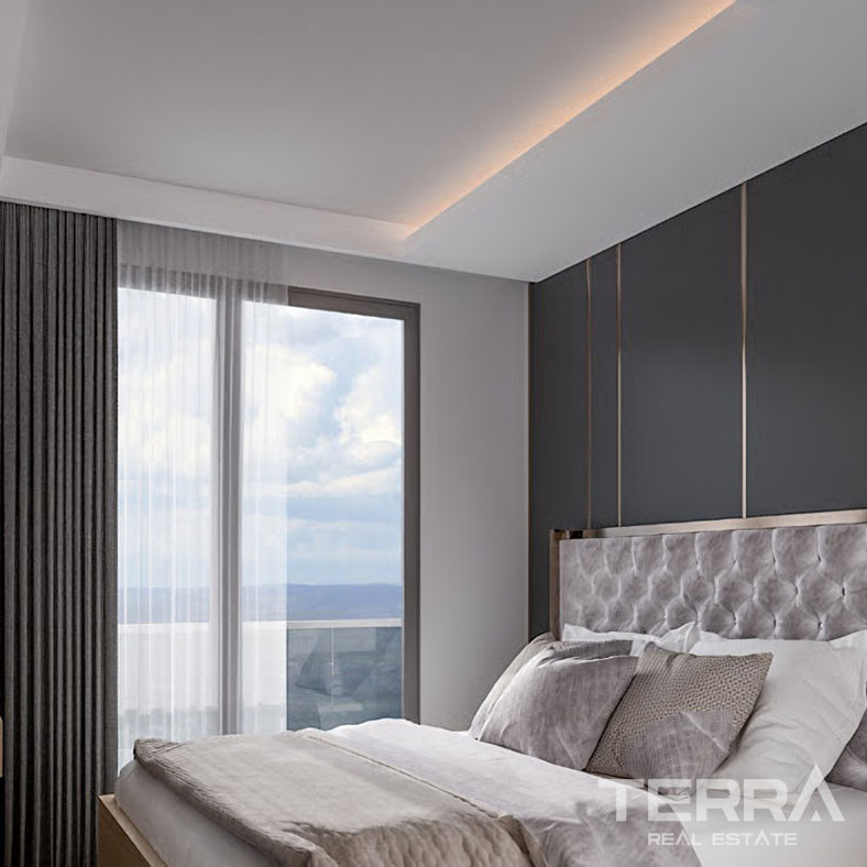 Sea View Apartments in Mersin, Mezitli with Various Social Facilities - 76388