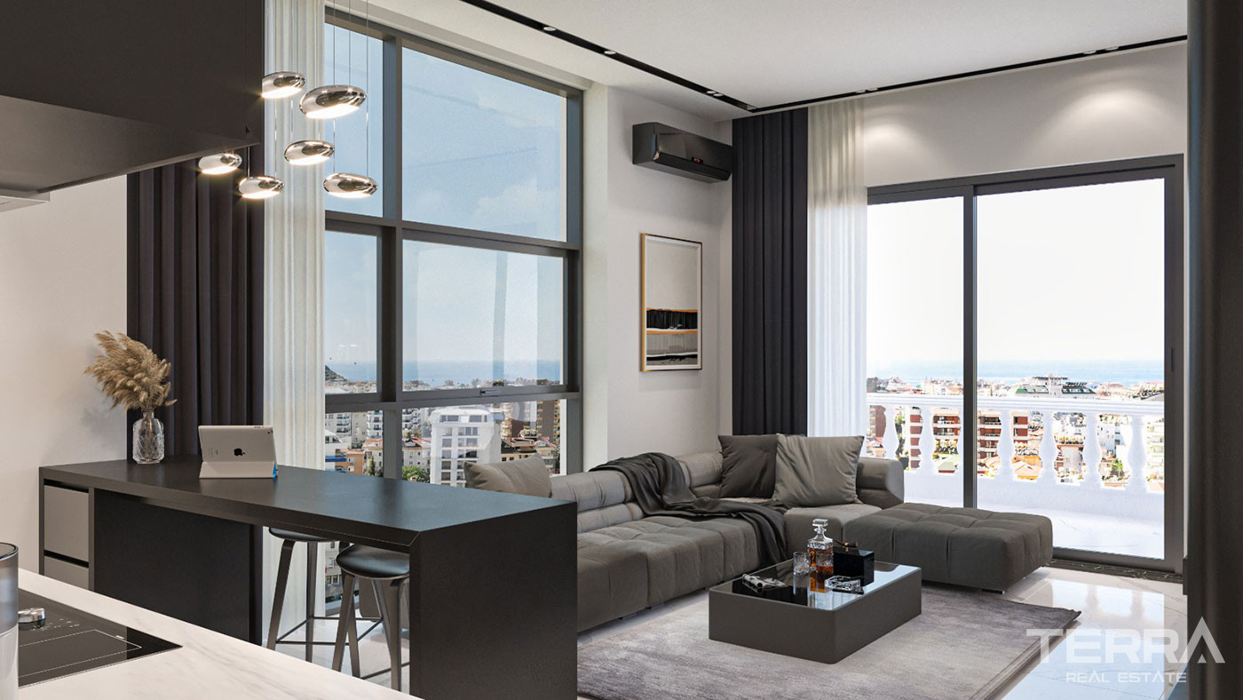Przestronne luksusowe apartamenty z udogodnieniami w centrum Alanyi - 76255
