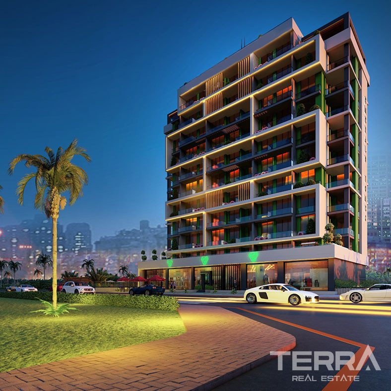 Elegant Living from Luxury Apartments with Sea View in Mersin Erdemli - 76395