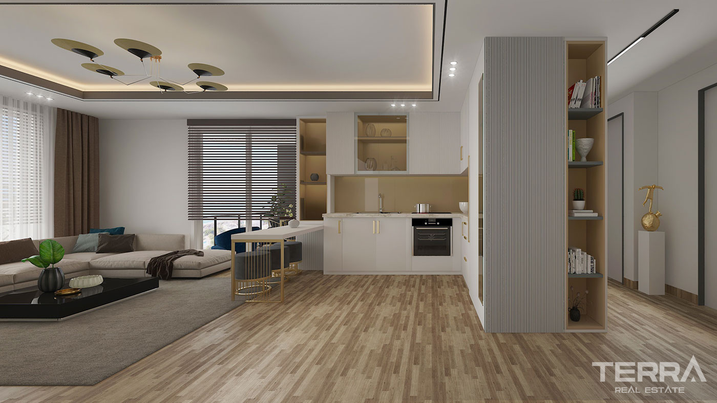 Elegant Living from Luxury Apartments with Sea View in Mersin Erdemli - 76398