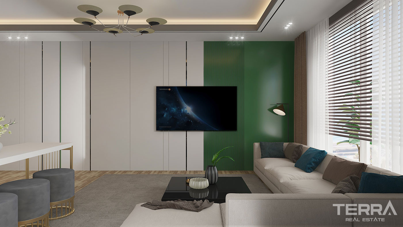 Elegant Living from Luxury Apartments with Sea View in Mersin Erdemli - 76399