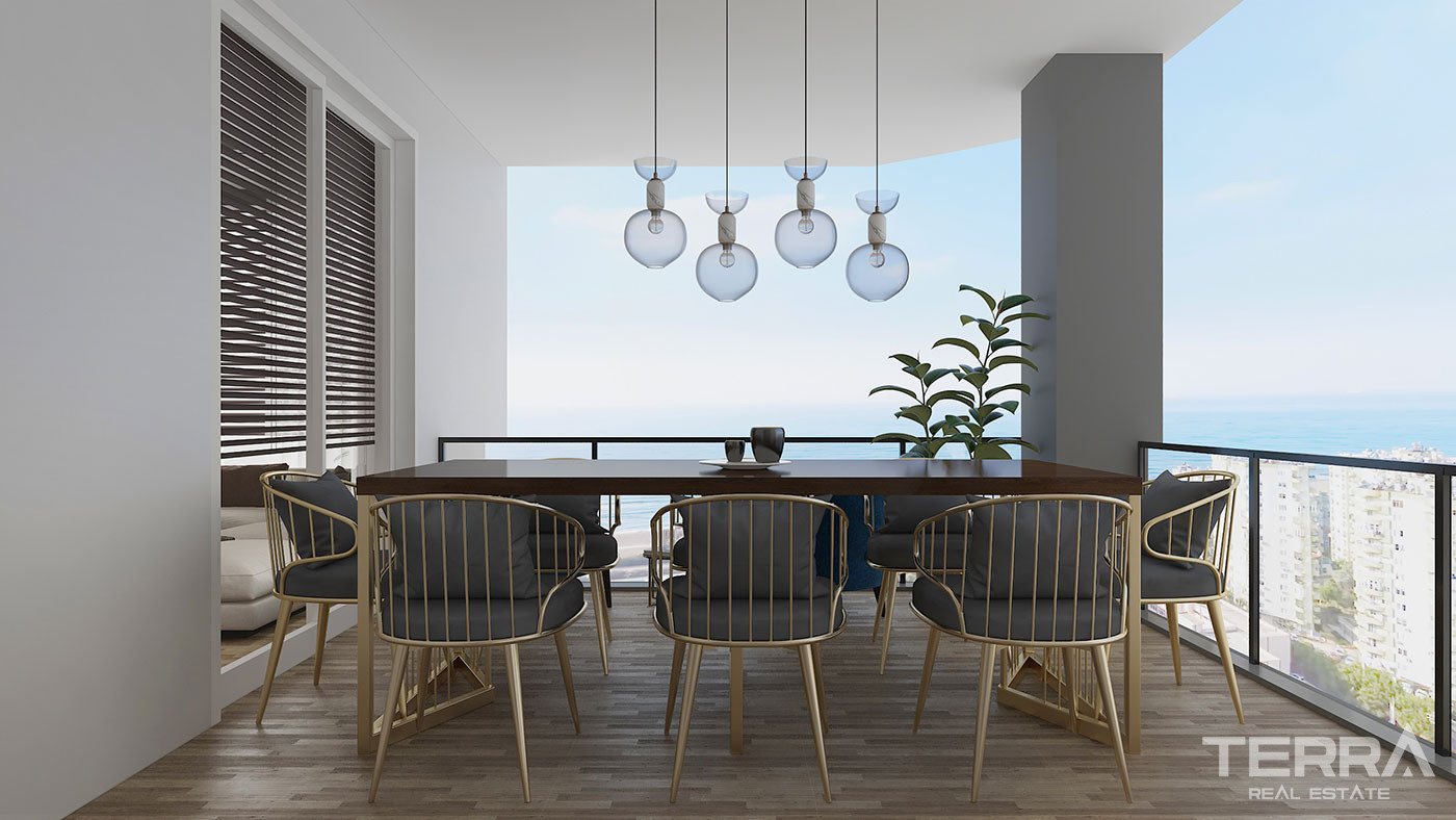 Elegant Living from Luxury Apartments with Sea View in Mersin Erdemli - 76400