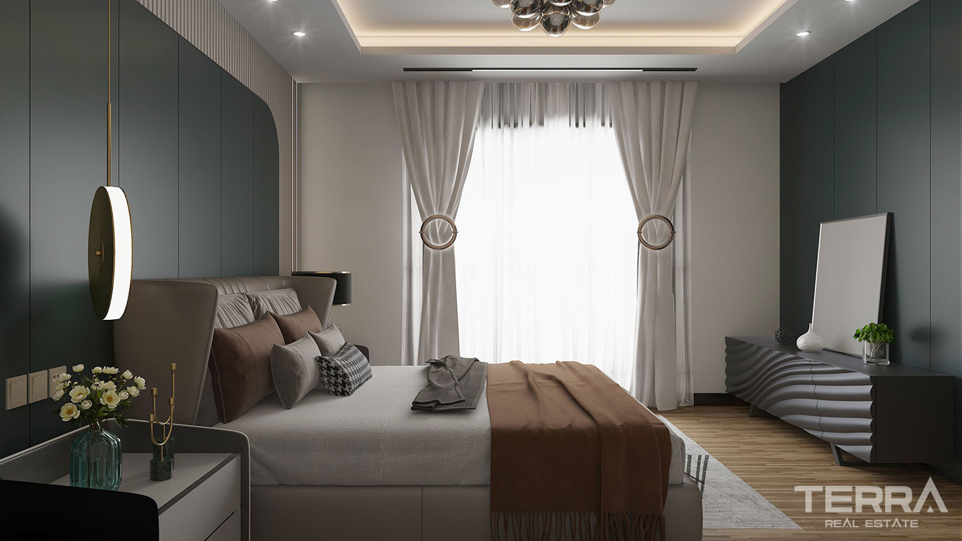 Elegant Living from Luxury Apartments with Sea View in Mersin Erdemli - 76402