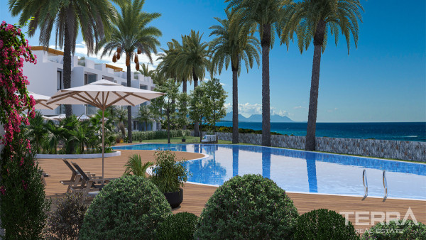 Seafront Apartments in Tatlısu, Cyprus with Calm and Lush Environment