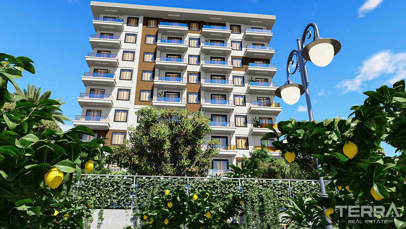 Alanya'da Kaliteli Malzemlerle Donatılmış Keyifli Yaşam Sunan Daireler - 76531