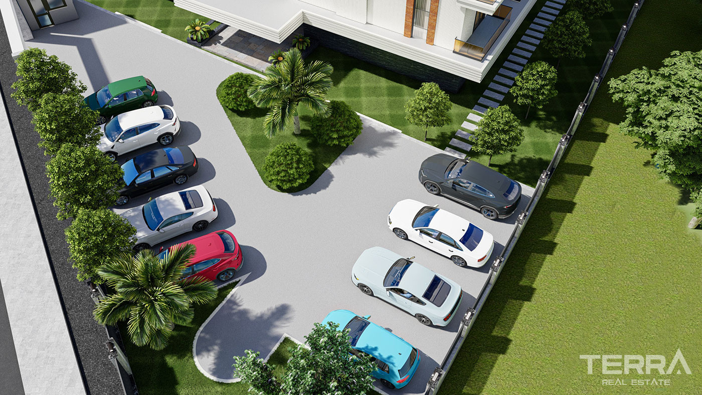 Alanya'da Kaliteli Malzemlerle Donatılmış Keyifli Yaşam Sunan Daireler - 76535
