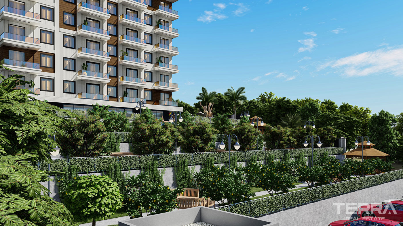 Alanya'da Kaliteli Malzemlerle Donatılmış Keyifli Yaşam Sunan Daireler - 76539