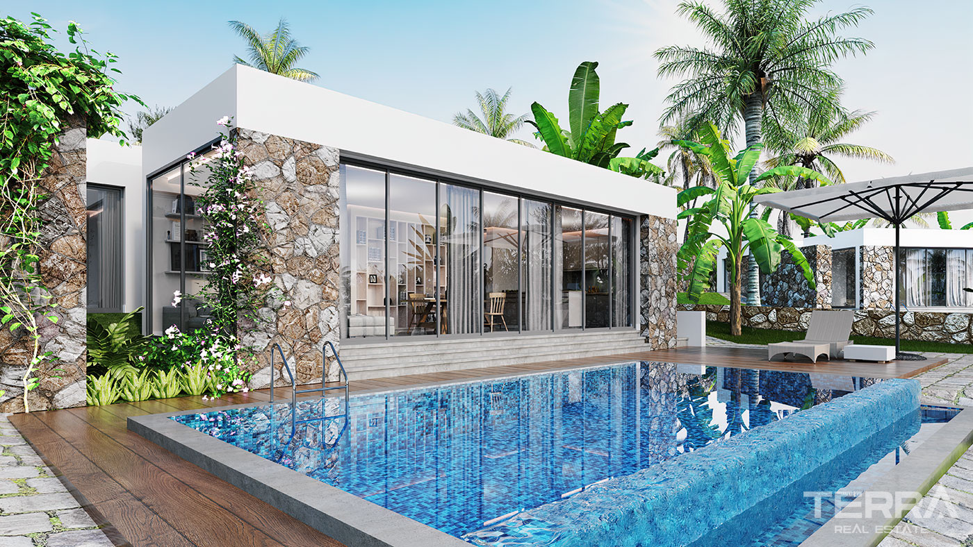 Villas avec vue sur la mer à vendre à Famagouste, Chypre du Nord - 76867