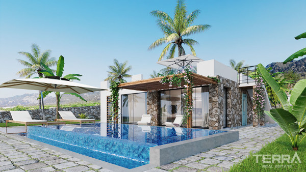 Villas avec vue sur la mer à vendre à Famagouste, Chypre du Nord