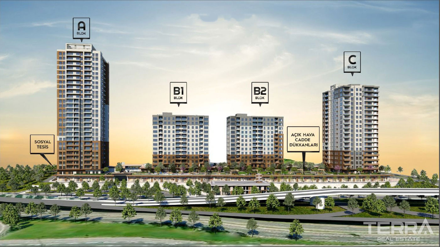 Investment Potential from Istanbul Apartments with Convenient Location - 76697
