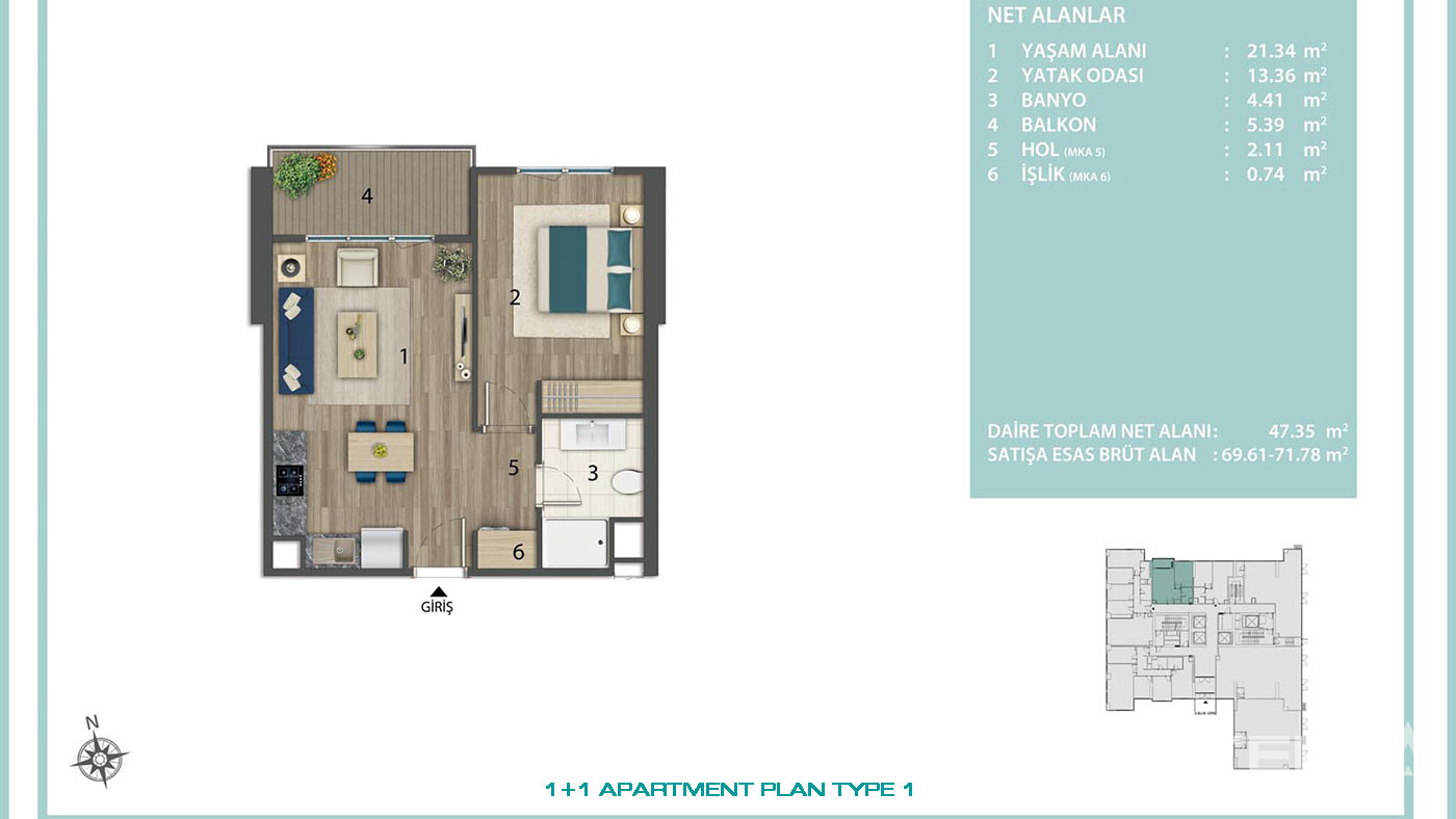 Investment Potential from Istanbul Apartments with Convenient Location - 76709