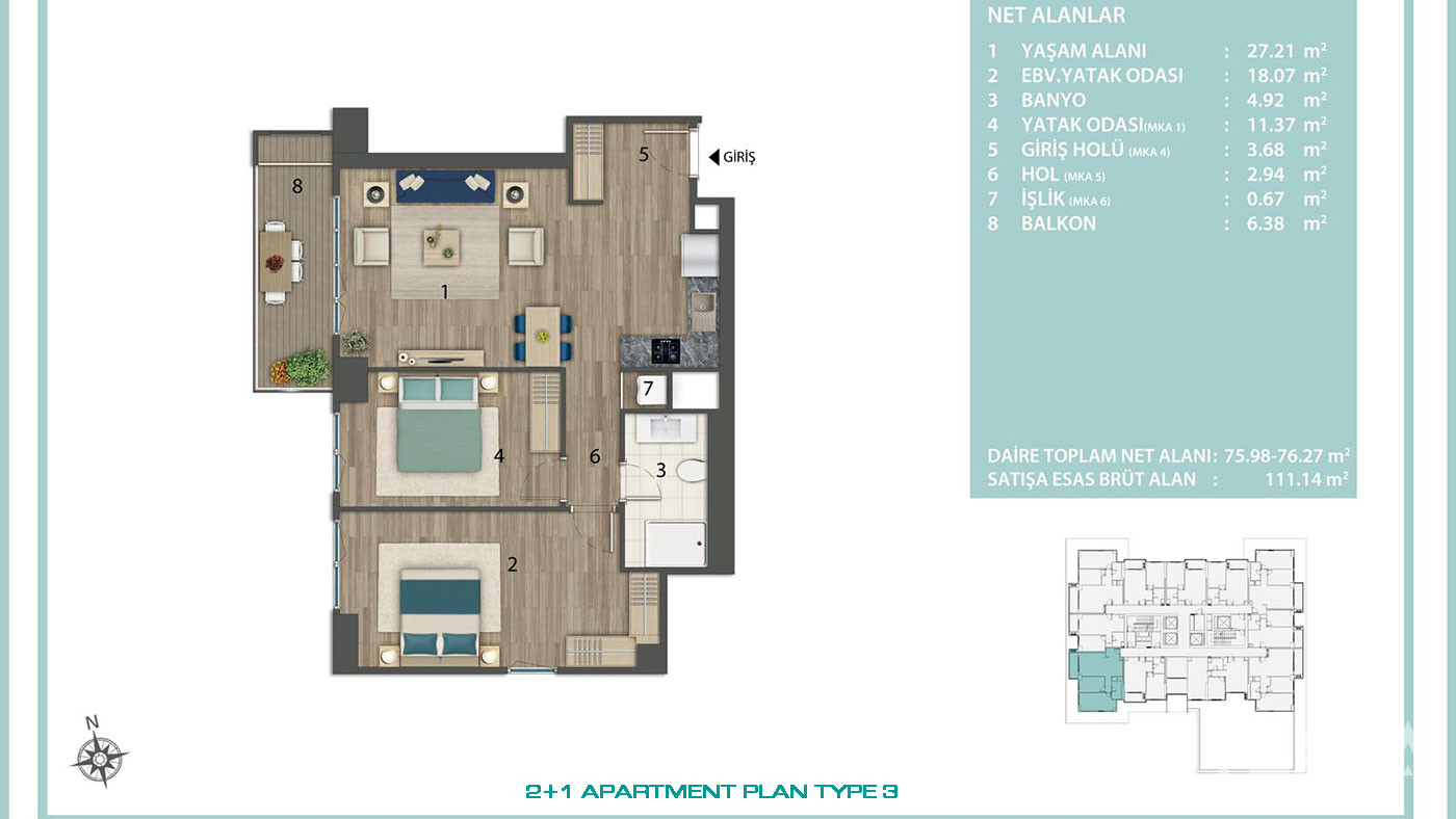 Investment Potential from Istanbul Apartments with Convenient Location - 76712