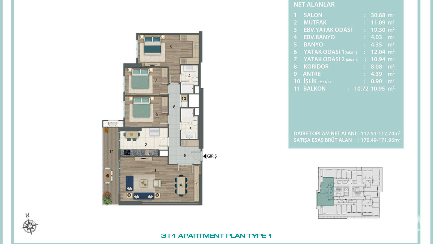 Investment Potential from Istanbul Apartments with Convenient Location - 76714