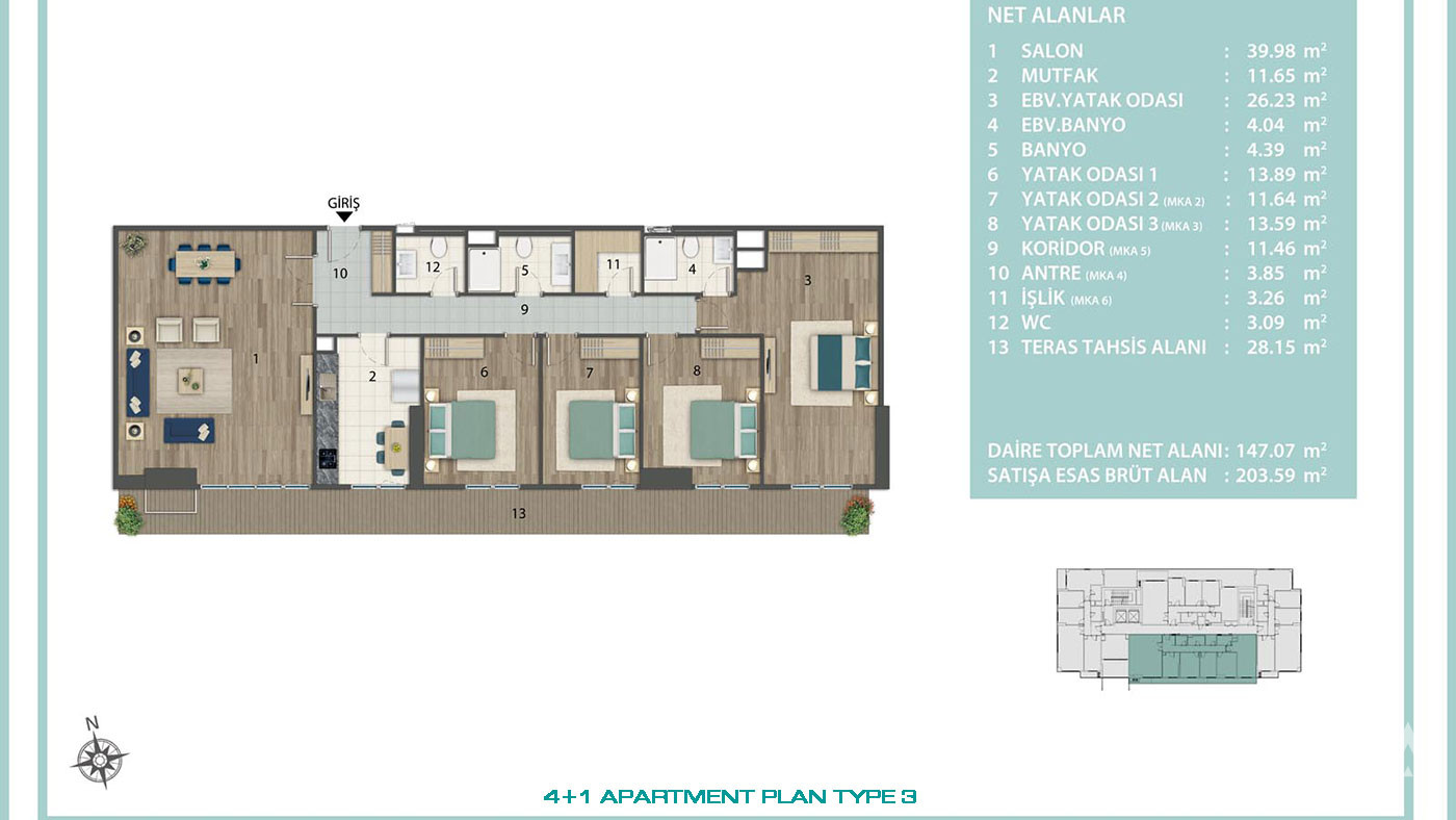 Investment Potential from Istanbul Apartments with Convenient Location - 76718