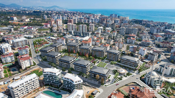 Alanya'da Özel Sosyal Olanaklara Sahip Satılık Şık Daireler