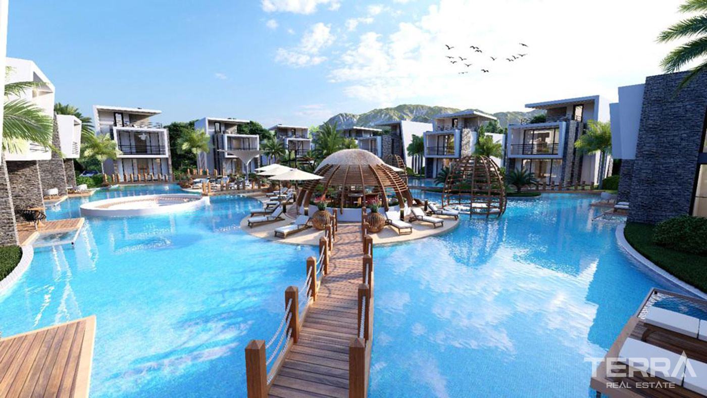 Kıbrıs'ta Sosyal Tesislere Yakın Modern Tasarımlı Lüks Villalar - 76935