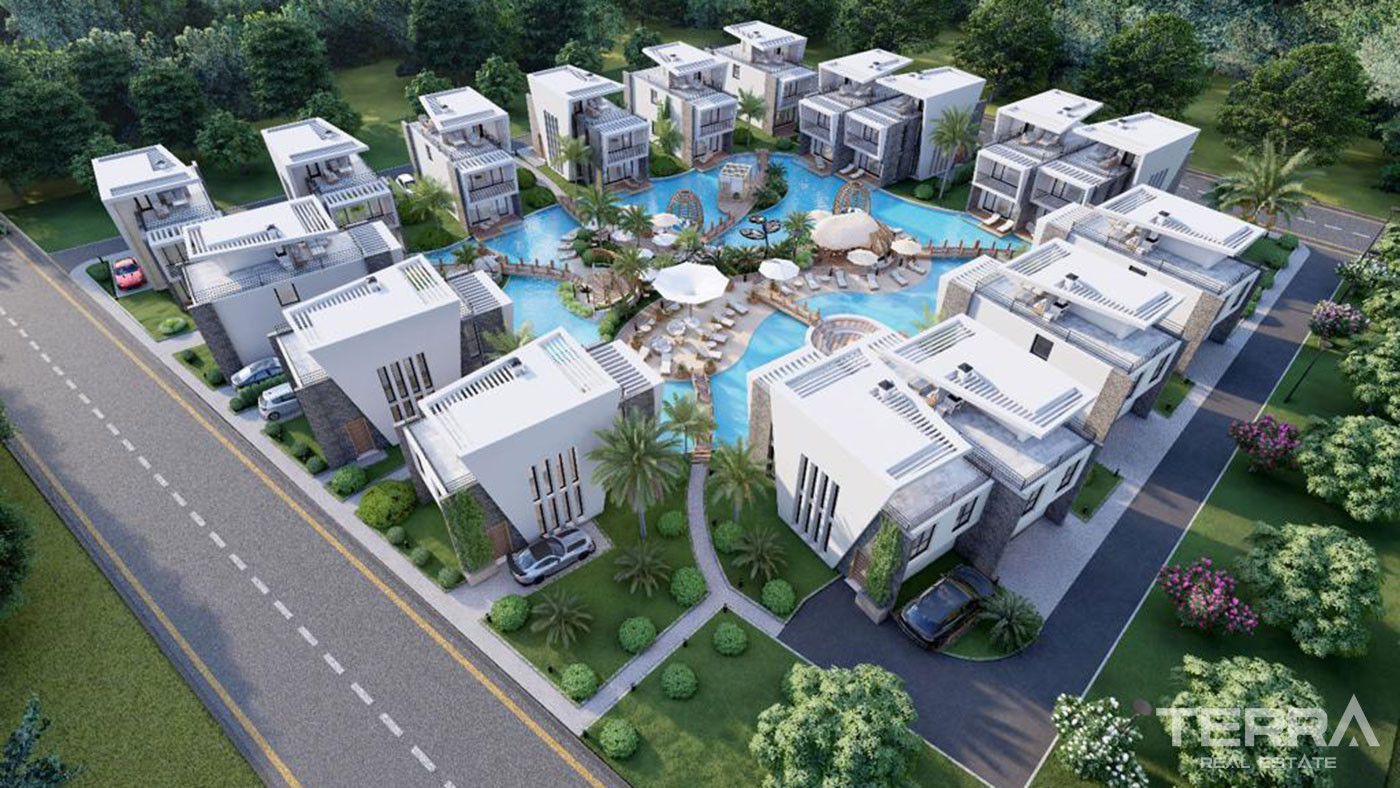 Kıbrıs'ta Sosyal Tesislere Yakın Modern Tasarımlı Lüks Villalar - 76936