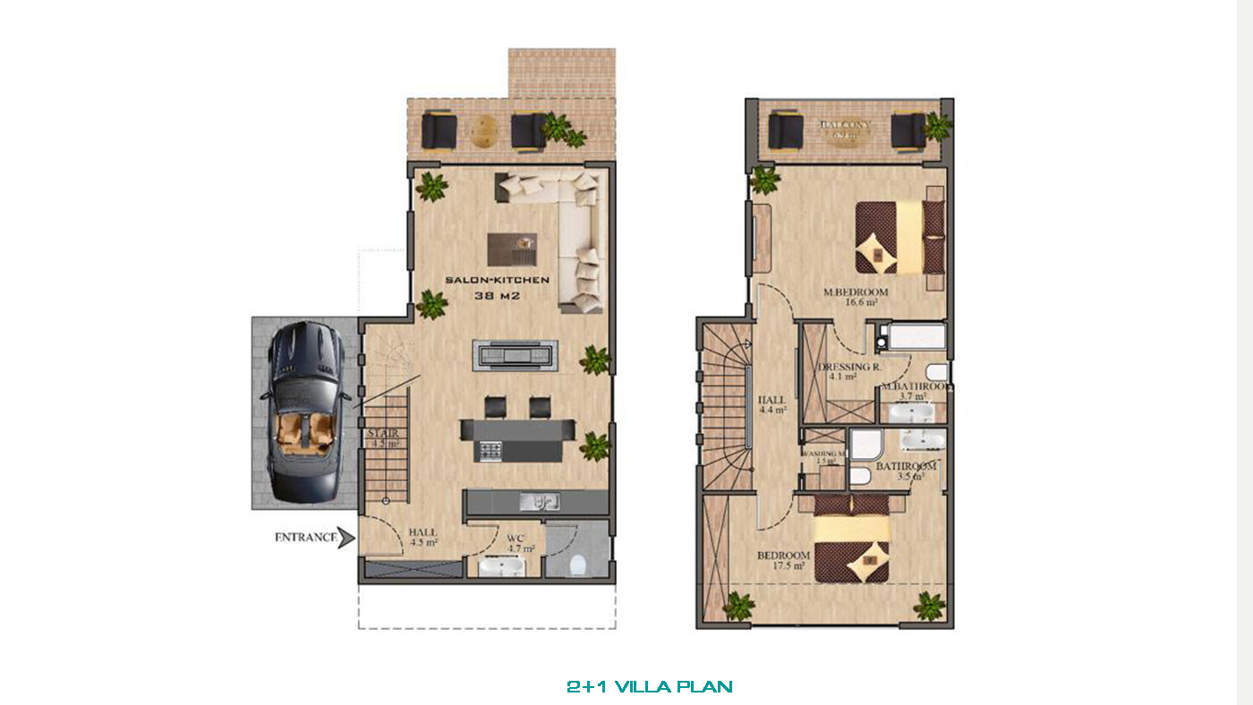 Kıbrıs'ta Sosyal Tesislere Yakın Modern Tasarımlı Lüks Villalar - 76938