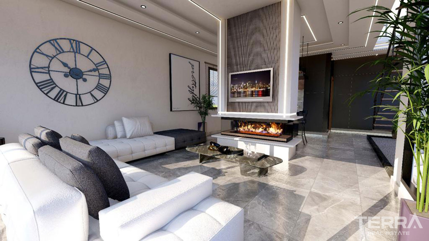 Kıbrıs'ta Sosyal Tesislere Yakın Modern Tasarımlı Lüks Villalar - 76941