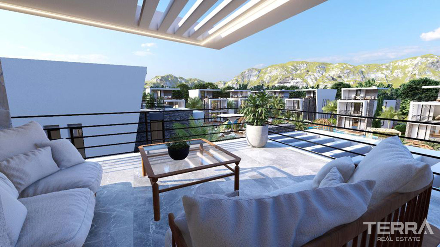Kıbrıs'ta Sosyal Tesislere Yakın Modern Tasarımlı Lüks Villalar - 76942