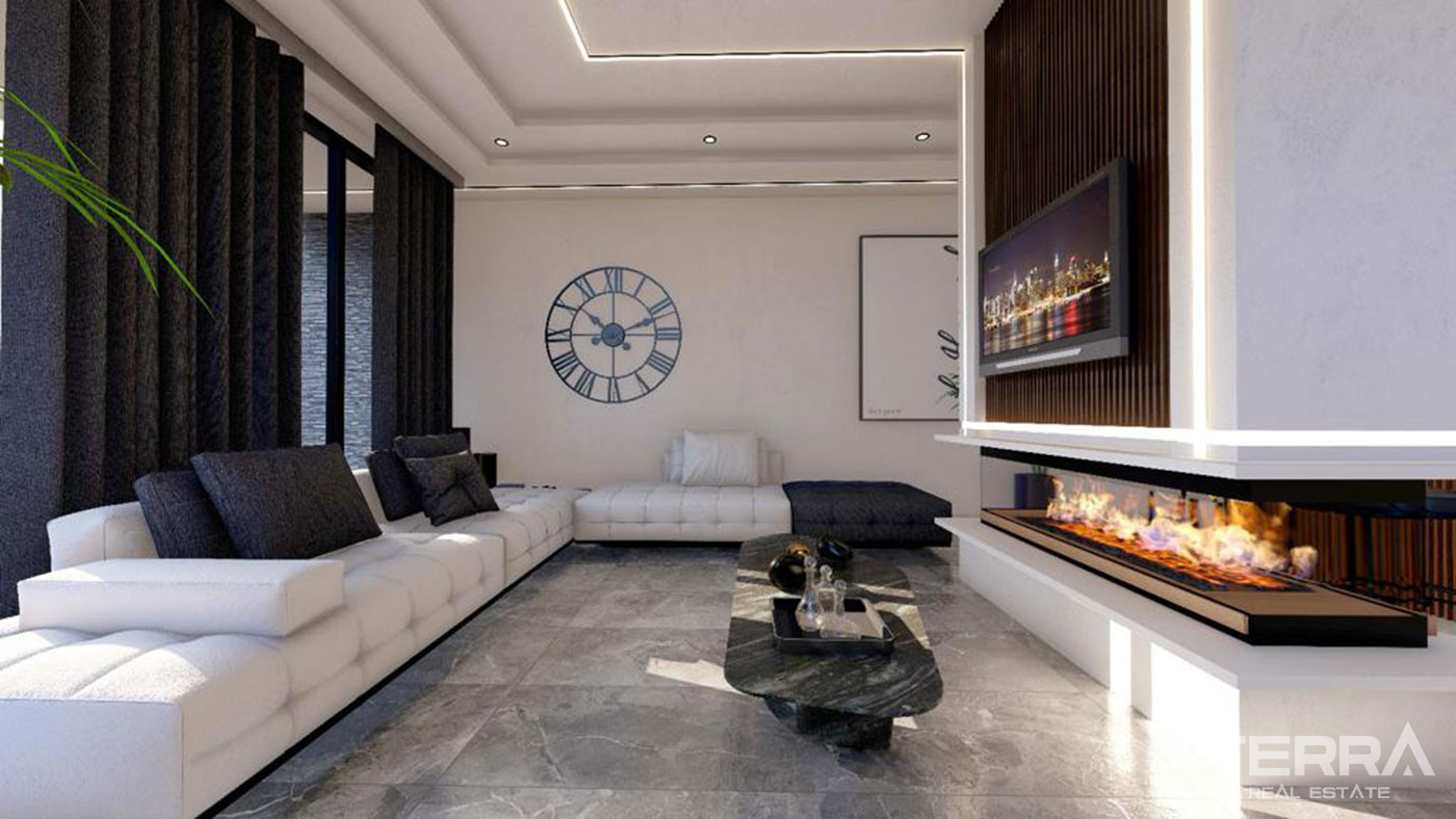 Kıbrıs'ta Sosyal Tesislere Yakın Modern Tasarımlı Lüks Villalar - 76944