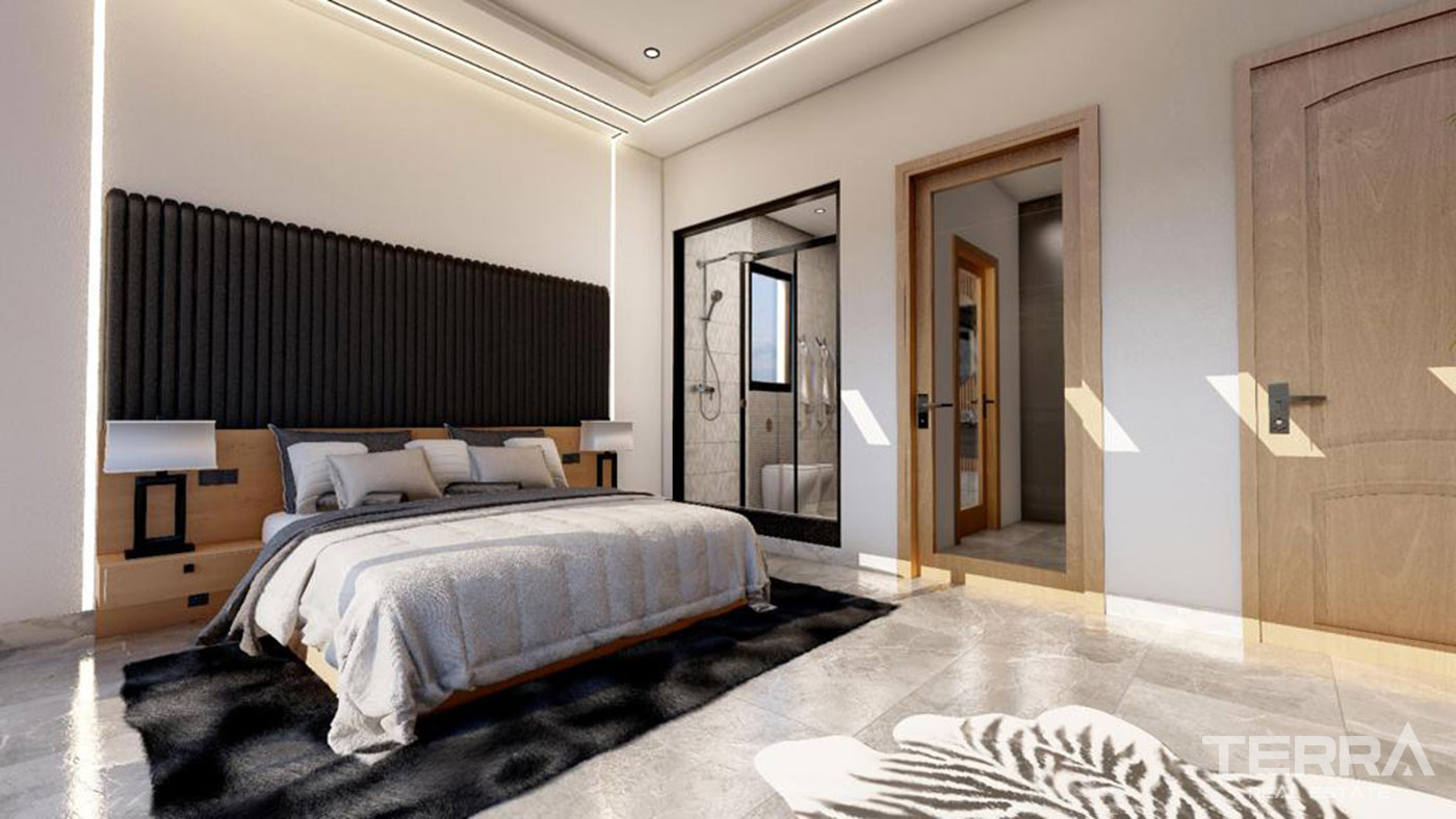 Kıbrıs'ta Sosyal Tesislere Yakın Modern Tasarımlı Lüks Villalar - 76947