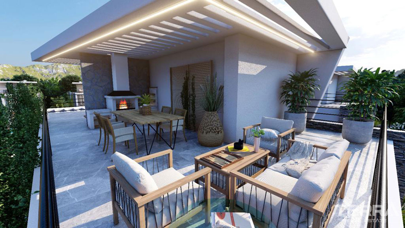 Kıbrıs'ta Sosyal Tesislere Yakın Modern Tasarımlı Lüks Villalar - 76948