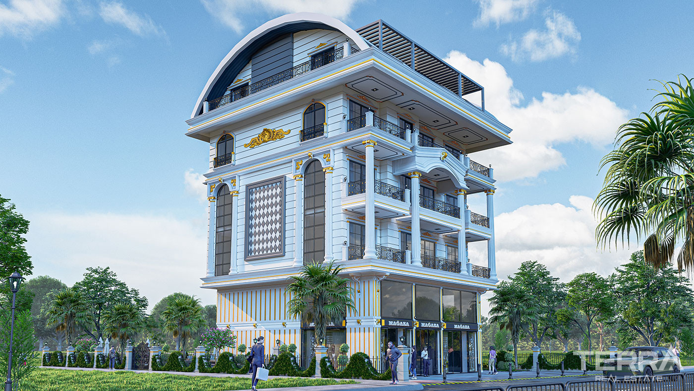 Alanya'da Lüks Dairelerde Antik Roma Atmosferini Hissedin - 77030