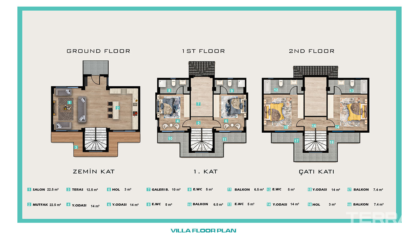 Citizenship Approved Luxury Villas in Tranquil Çalış, Fethiye - 78358