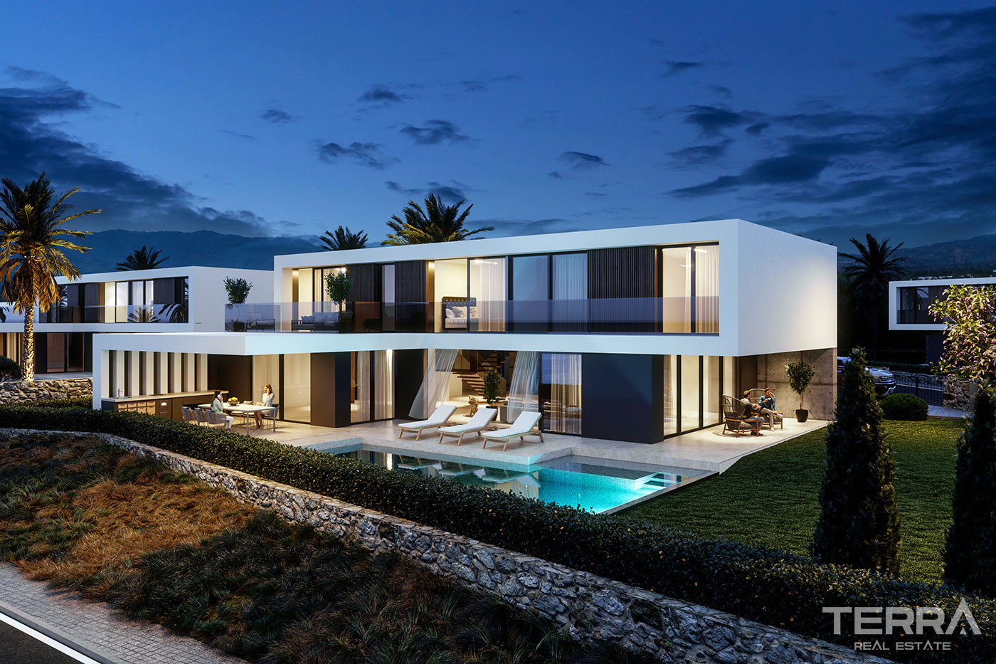 Villas en bord de mer à vendre à Çatalköy, Kyrenia, Chypre du Nord - 77270