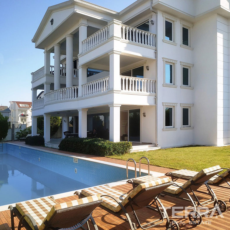 Von der türkischen Staatsbürgerschaft anerkannte Villa mit exklusivem Design in Belek - 77388