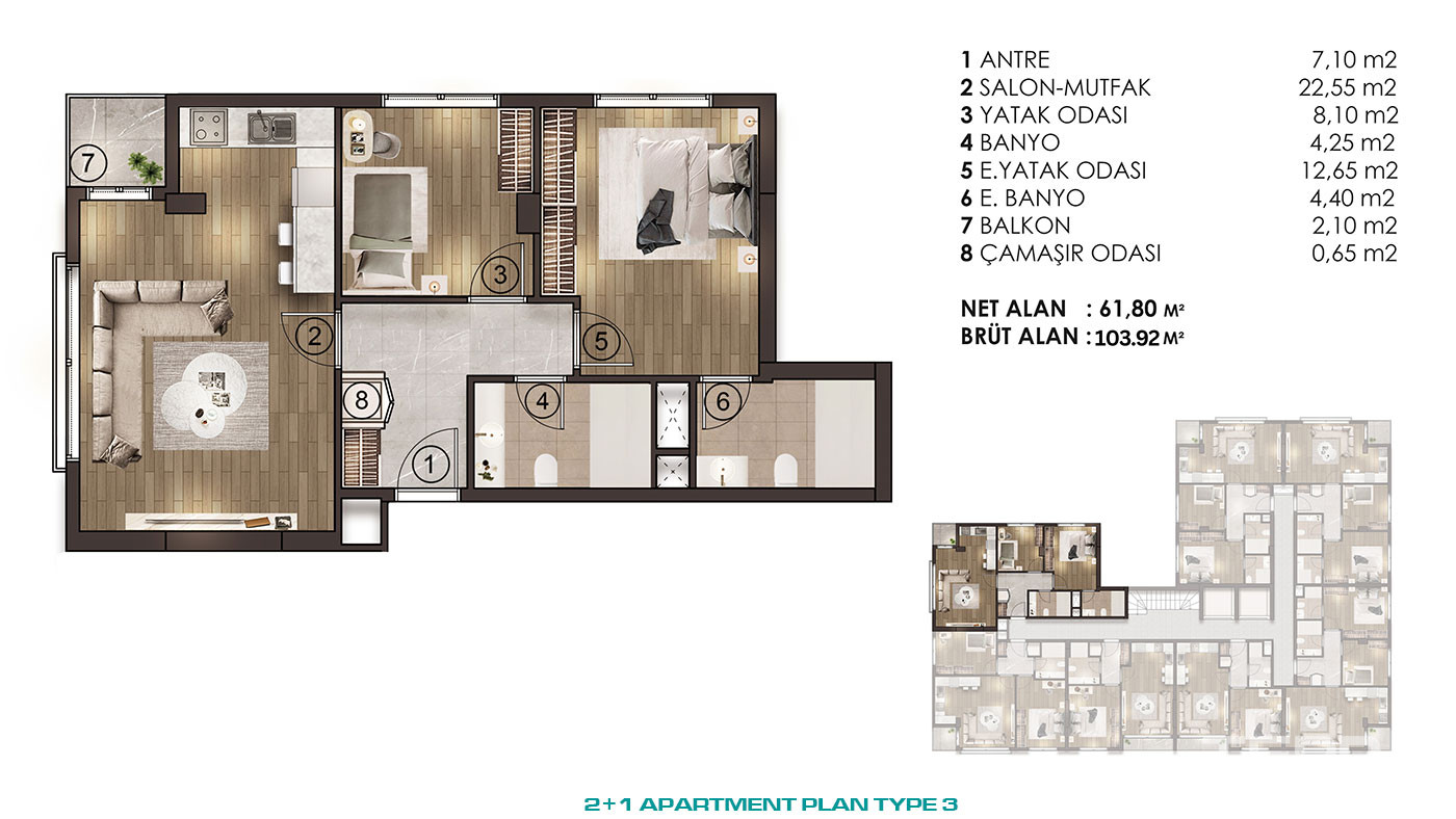 Spacious Living Spaces at Luxurious İstanbul Flats with Great Location - 77612