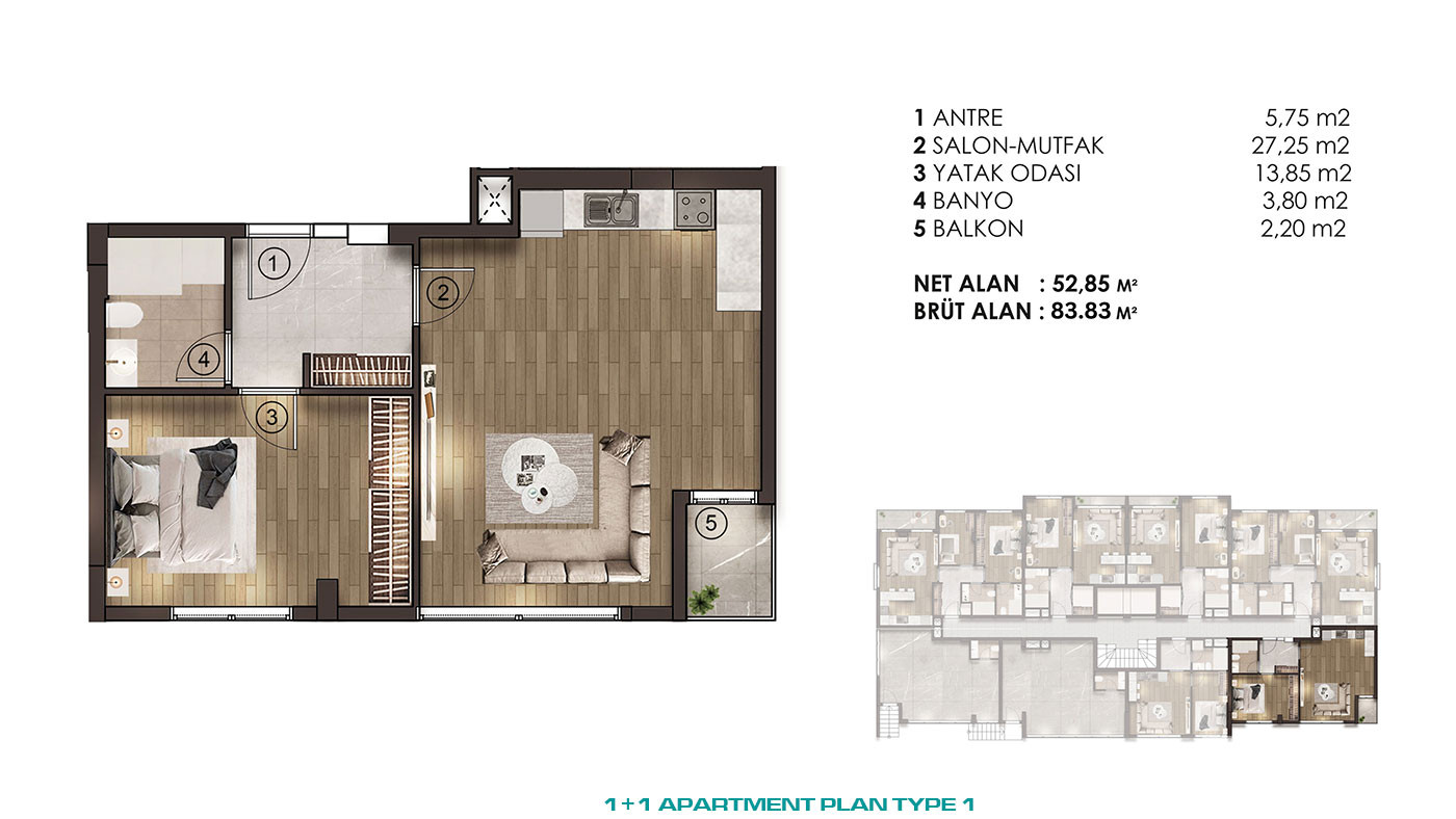 Spacious Living Spaces at Luxurious İstanbul Flats with Great Location - 77614