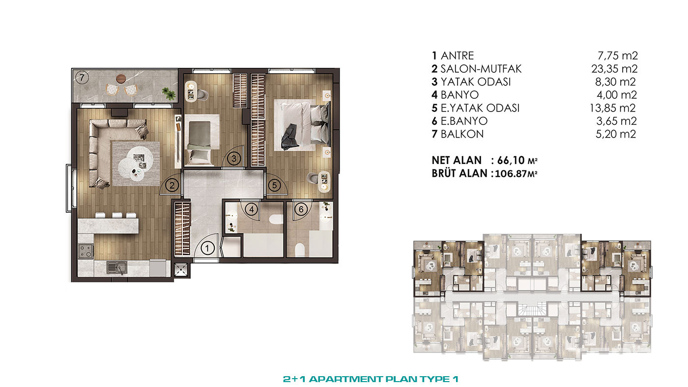 Spacious Living Spaces at Luxurious İstanbul Flats with Great Location - 77615
