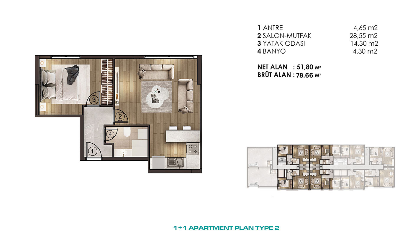 Spacious Living Spaces at Luxurious İstanbul Flats with Great Location - 77617