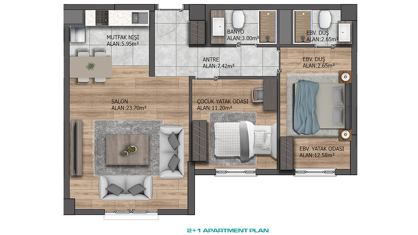 Investment Apartments with a Convenient Location in Esenyurt, Istanbul - 77701