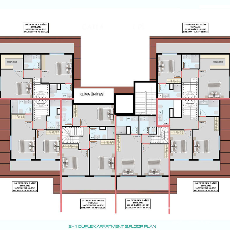 Luxury Apartments Close to the Center of Alanya in Oba - 78985