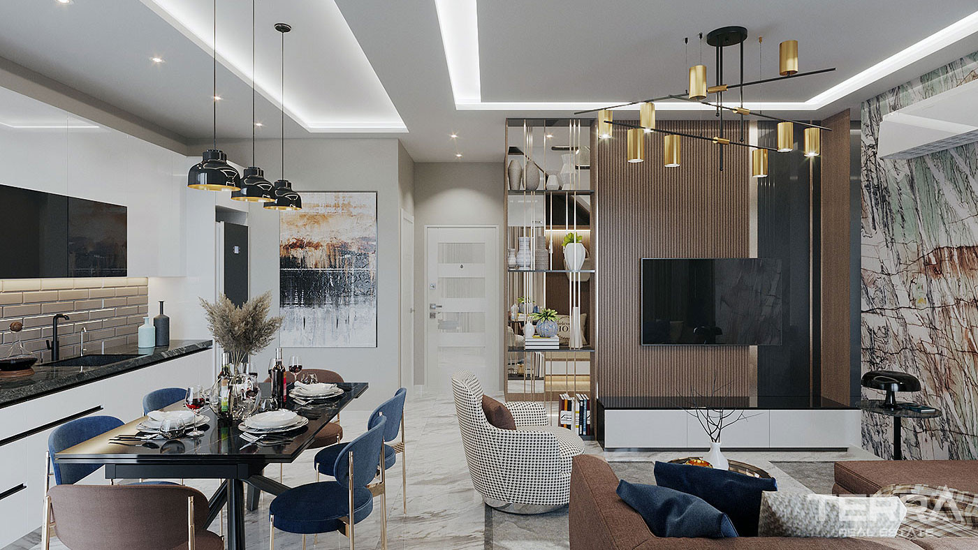 Luxury Apartments Close to the Center of Alanya in Oba - 78996