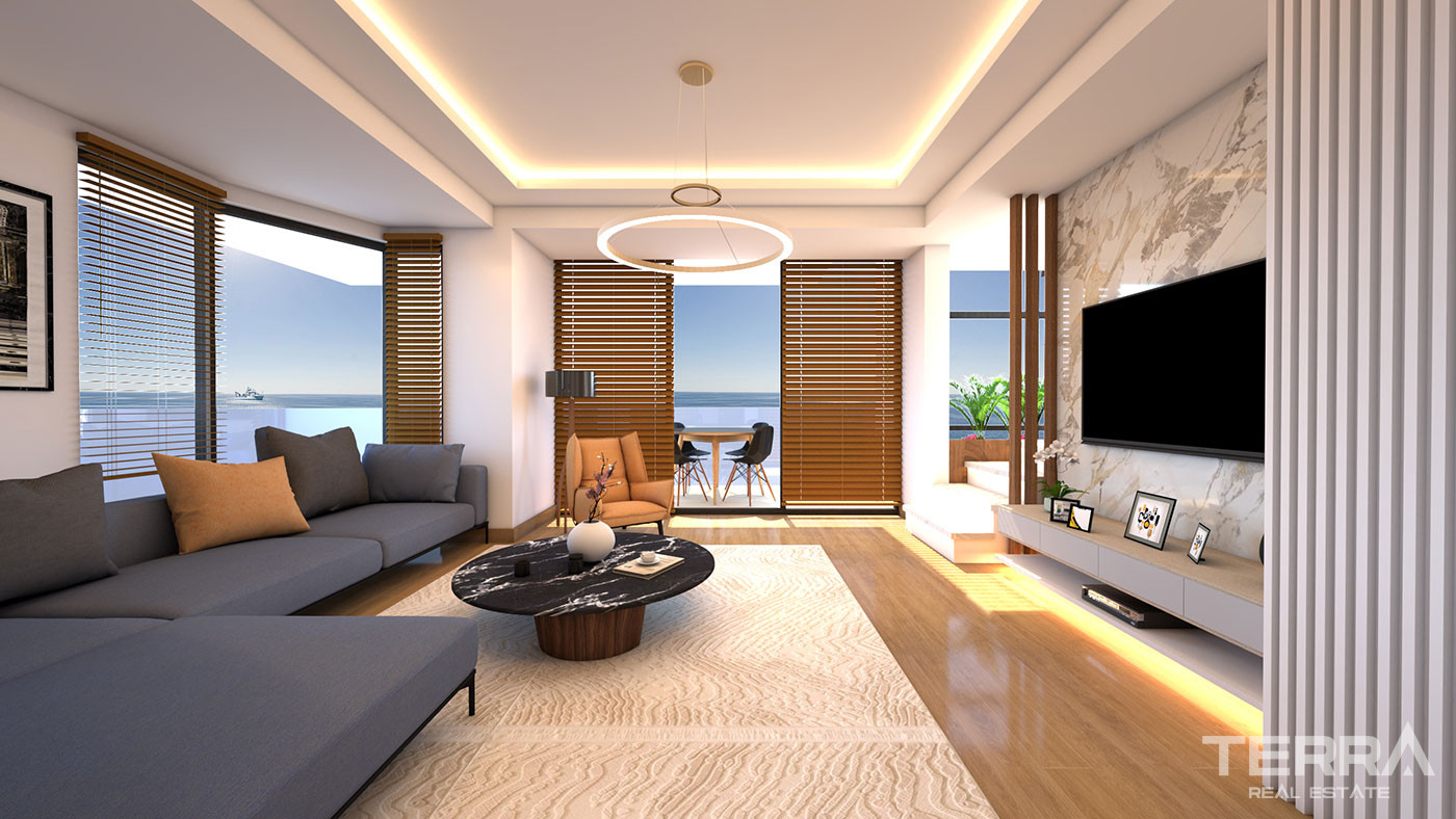 Ultra Luxury Seafront Apartments with Underfloor Heating in Alanya - 77963