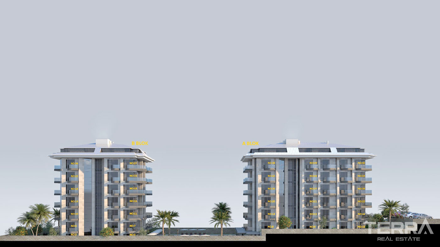 Ultra Luxury Seafront Apartments with Underfloor Heating in Alanya - 103888